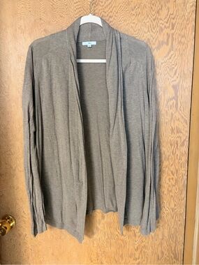 GAP Open-Front Cardigan Sweater — Heather Gray